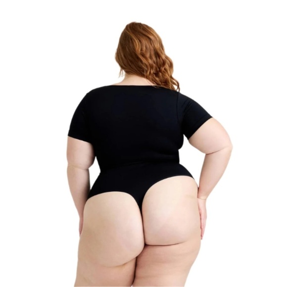 HEYSHAPE Black Square Neck Bodysuit | Sculpting Seamless Shapewear NWT * - Picture 2 of 8